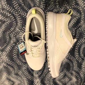 White Nike golf shoes